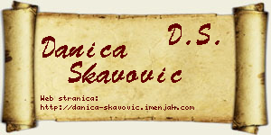 Danica Škavović vizit kartica